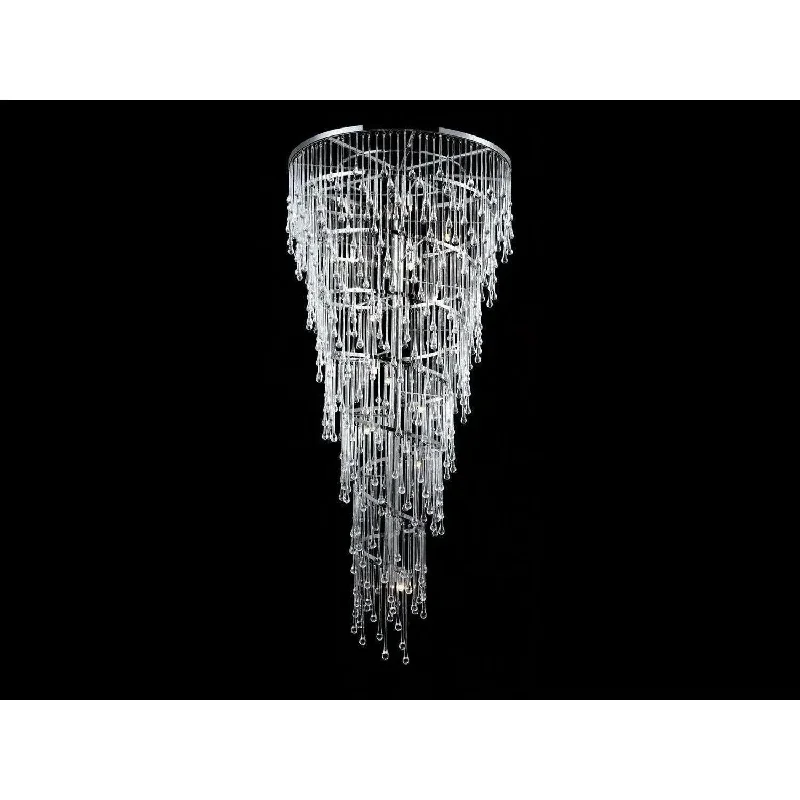 Track lighting with frosted glass shadesHollywood Blvd. Foyer Chandelier