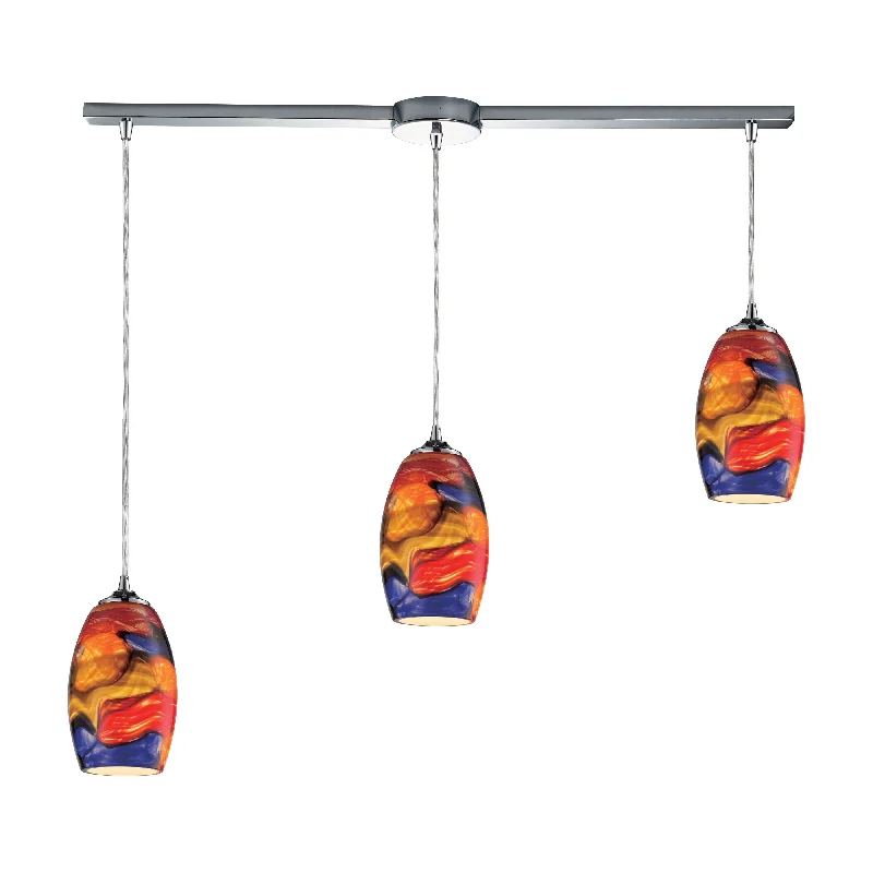 Track lighting for high - ceiling spacesSurrealist 36" Wide 3-Light Pendant