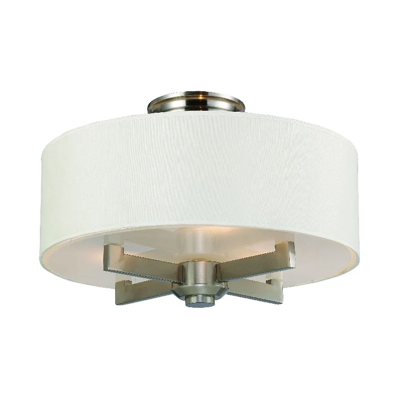 Track lighting for adding a touch of eleganceSeven Springs 18" Wide 3-Light Semi Flush Mount