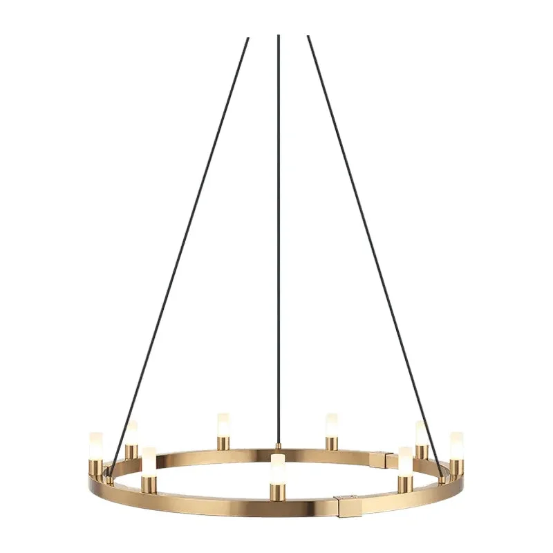 Energy - efficient track lighting fixturesCascadian Circular Single Chandelier