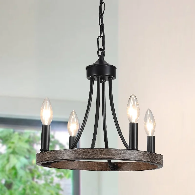 Chandeliers with Pendant Lights for a Stylish LookChandeliers with Pendant Lights for a Stylish Look4 - Light Wagon Wheel Chandelier for Living Room Dining Room Kitchen - N/A Chandeliers with Pendant Lights for a Stylish LookChandeliers with Pendant Lights for a Stylish Look4 - Light Wagon Wheel Chandelier for Living Room Dining Room Kitchen - N/A
