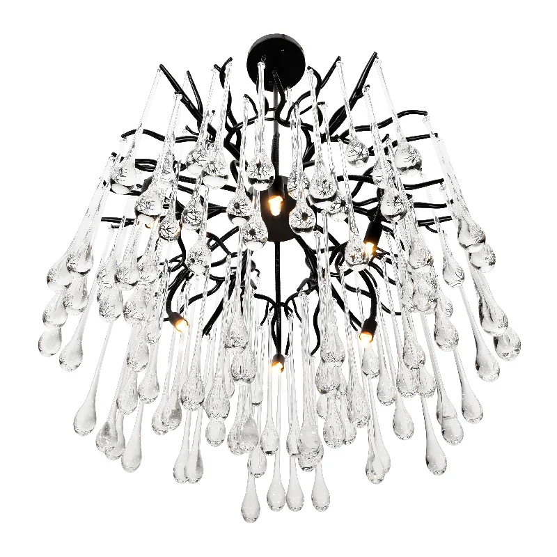 Chandeliers with Metal Frames in Bronze FinishChandeliers with Metal Frames in Bronze FinishAnita 6-Light Chandelier