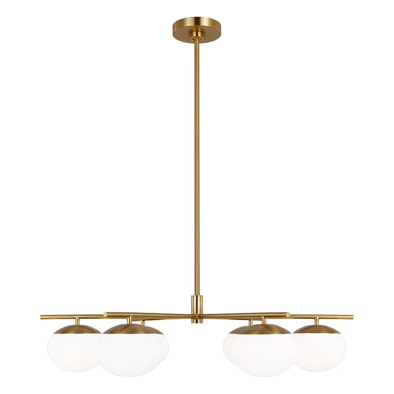 Chandeliers with Colored Glass for a Splash of ColorChandeliers with Colored Glass for a Splash of ColorGeneration EC1258 Lune 8-lt 49" LED Chandelier