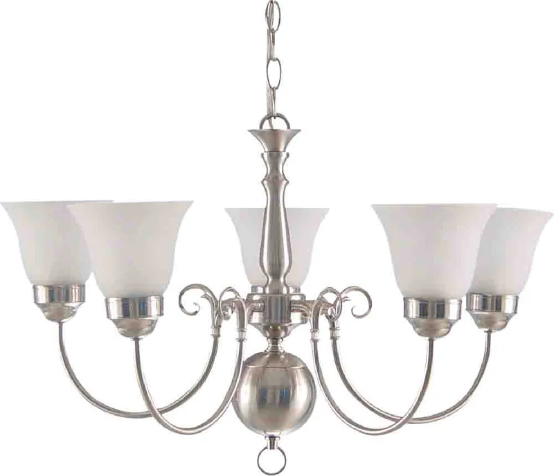 Chandeliers with Sputnik - Style Design for a Futuristic VibeChandeliers with Sputnik - Style Design for a Futuristic VibeVolume Chandelier Light Brushed Nickel V3555-33 Chandelier Light - Brushed Nickel
