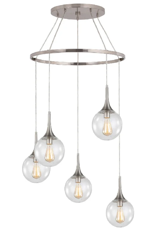French Country Chandeliers with a Romantic AuraFrench Country Chandeliers with a Romantic AuraWoodbridge Alicia 19228STNWL-C00815 Chandelier Light - Nickel