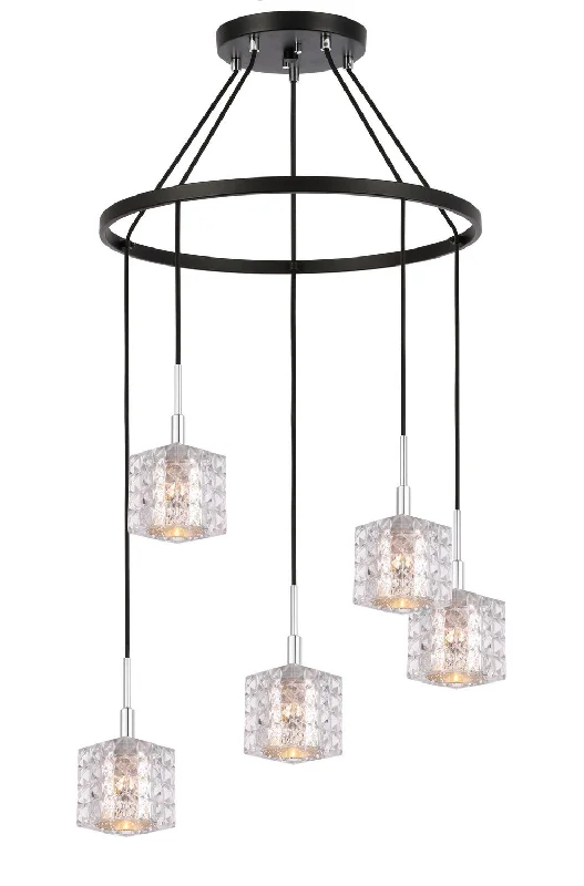 Ceiling - Mounted Chandeliers for Standard CeilingsCeiling - Mounted Chandeliers for Standard CeilingsWoodbridge Elise 21028CHZ-C80414 Chandelier Light - Chrome/ Bronze