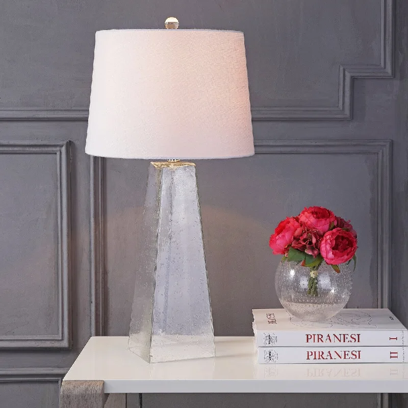 coastal style table lamps with nautical elements for beach housescoastal style table lamps with nautical elements for beach housesDylan 28.5" Glass LED Table Lamp, Clear by JONATHAN Y