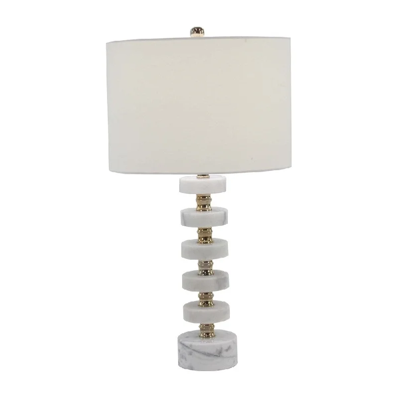 marble table lamps with a luxurious veined pattern for high end decormarble table lamps with a luxurious veined pattern for high end decorModern Iron and Marble Round Segmented Table Lamp